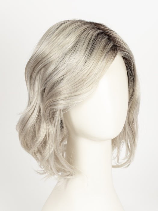 SILVER BLONDE ROOTED 60.23 | Pearl White and Lightest Pale Blonde Blend with Shaded Roots