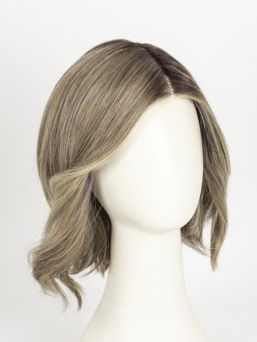 RL12/22SS SHADED CAPPUCCINO | Light Golden Brown Evenly Blended with Cool Platinum Blonde Highlights with Dark Roots
