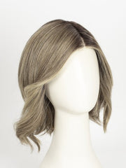 RL12/22SS SHADED CAPPUCCINO | Light Golden Brown Evenly Blended with Cool Platinum Blonde Highlights with Dark Roots