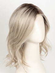 MILKY OPAL R | A Blend of Creamy Blonde and White Blonde Rooted with Warm Brown