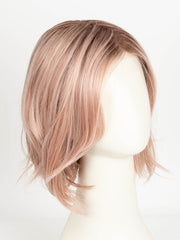 WATERMELON-R | Rich Pastel Pink Base with Subtle Soft Reddish Tone and Soft Dark Brown Roots