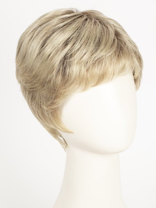 CHAMPAGNE ROOTED | Light Beige Blonde, Medium Honey Blonde, and Platinum Blonde blend with Dark Roots