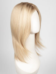 CHAMPAGNE ROOTED | Light Beige Blonde,  Medium Honey Blonde, and Platinum Blonde blend with Dark Roots