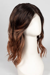 S4-28/32RO SUNRISE | Dark Brown roots to midlength, Light Natural Red Blonde with Medium Natural Red midlength to ends