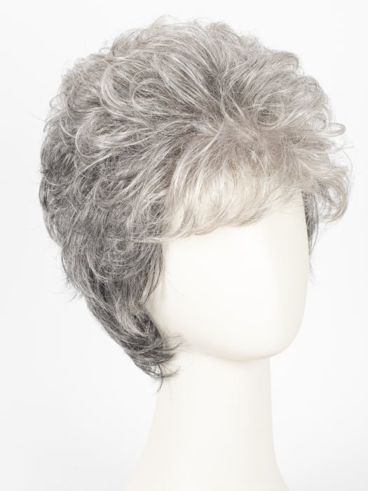 92 MOONLIGHT | Pure White with 5% Medium Brown Front, Grey with 30% Medium Brown Middle, Dark Brown with 65% Grey Nape