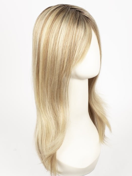 12FS8 SHADED PRALINE | Medium Natural Gold Blonde, Light Gold Blonde, Pale Natural Blonde Blend, Shaded with Dark Brown