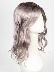 FS38/PLS8 FLURRY | Dark Natural Gold Brown with 35% Grey with Bold Plum Highlights. Shaded with Medium Brown