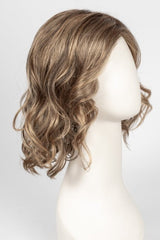 24BT18S8 SHADED MOCHA | Medium Natural Ash Blonde & Light Natural Gold Blonde Blend, Shaded with Medium Brown