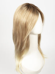 27T613S8 SHADED SUN | Medium Natural Red-Gold Blonde & Pale Natural Gold Blonde Blend and Tipped, Shaded with Medium Brown