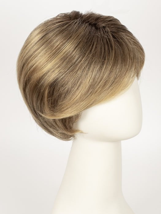 24BT18S8 SHADED MOCHA | Medium Natural Ash Blonde & Light Natural Gold Blonde Blend, Shaded with Medium Brown