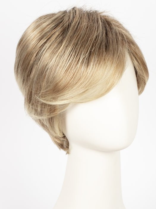 27T613S8 SHADED SUN | Medium Natural Red-Gold Blonde & Pale Natural Gold Blonde Blend and Tipped, Shaded with Medium Brown