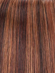 FS4/33/30A MIDNIGHT COCOA | Dark Brown, Medium Red, Medium Natural Red Blonde/Brown Blend with Medium Natural Red Blonde/Brown Blend Bold Highlights