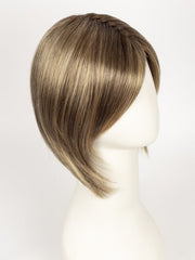 24BT18S8 SHADED MOCHA | Medium Natural Ash Blonde & Light Natural Gold Blonde Blend, Shaded with Medium Brown