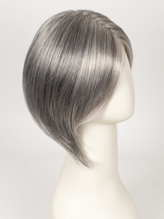 92 MOONLIGHT | Pure White with 5% Medium Brown Front, Grey with 30% Medium Brown Middle, Dark Brown with 65% Grey Nape