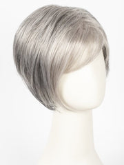 92 MOONLIGHT | Pure White with 5% Medium Brown Front, Grey with 30% Medium Brown Middle, Dark Brown with 65% Grey Nape