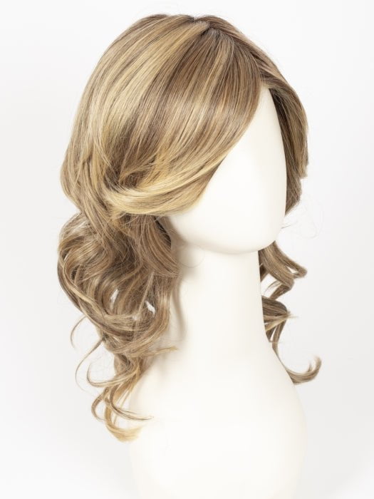 24BT18S8 SHADED MOCHA | Medium Natural Ash Blonde & Light Natural Gold Blonde Blend, Shaded with Medium Brown