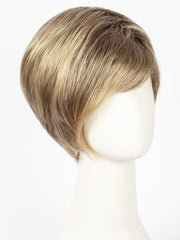 24BT18S8 SHADED MOCHA | Medium Natural Ash Blonde & Light Natural Gold Blonde Blend, Shaded with Medium Brown