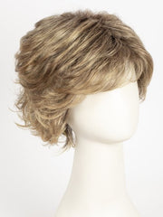 24BT18S8 SHADED MOCHA | Medium Natural Ash Blonde & Light Natural Gold Blonde Blend, Shaded with Medium Brown