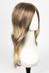 S14-26/88RO SUNSHINE | Medium Natural-Ash Blonde & Medium Red-Gold Blonde Blend roots to midlength, Light Natural Gold Blonde Blend midlength to ends