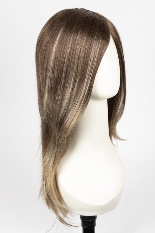 S8-18/26RO FAWN | Medium Brown roots to midlength, Dark Natural Ash Blonde & Medium Red-Gold Blonde Blend midlength to ends