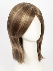 MOCHACCINO R | Rooted Medium Brown with Light Brown Base and Strawberry Blonde Highlights