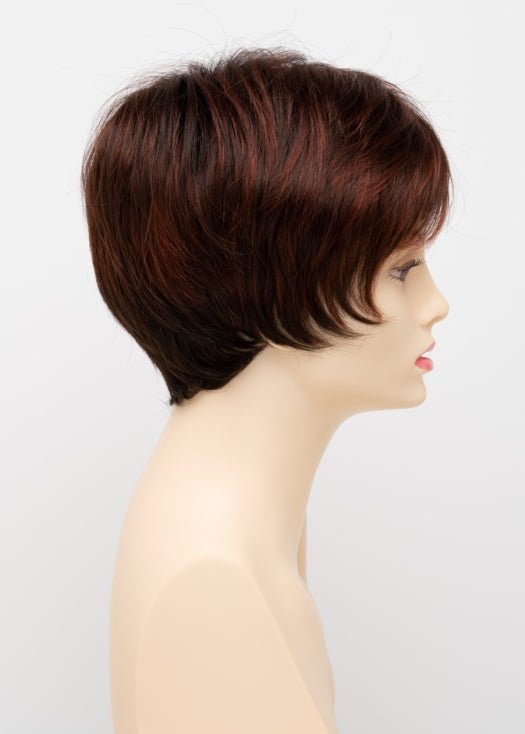 CHOCOLATE CHERRY | Dark Brown roots with overall Medium Brown base with Deep Red highlights
