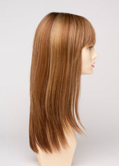 GOLDEN NUTMEG | Medium Brown roots with overall Warm Cinnamon base and Golden Blonde highlights