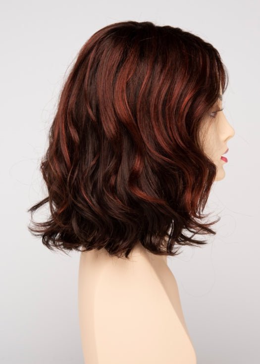 CHOCOLATE CHERRY | Dark Brown roots with overall Medium Brown base with Deep Red highlights