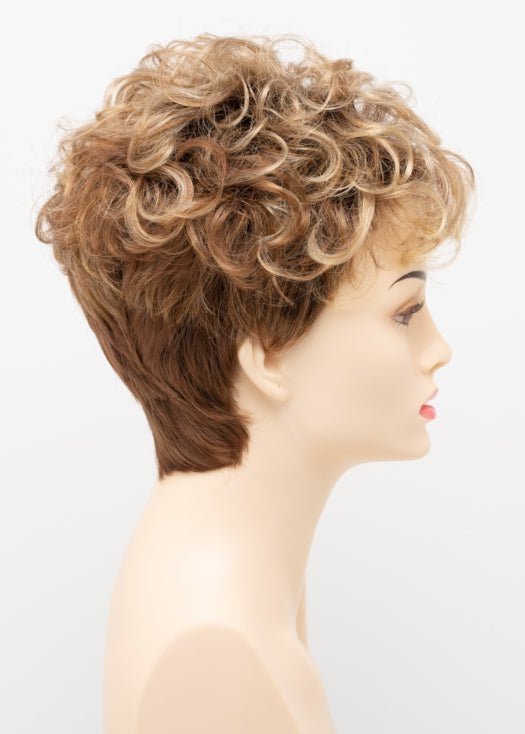 GOLDEN NUTMEG | Medium Brown roots with overall Warm Cinnamon base and Golden Blonde highlights