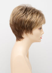 GOLDEN NUTMEG | Medium Brown roots with overall Warm Cinnamon base and Golden Blonde highlights