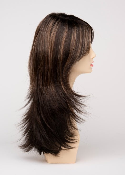 AMARETTO CREAM | Dark Brown roots with overall Medium Brown base with Honey Blonde highlights