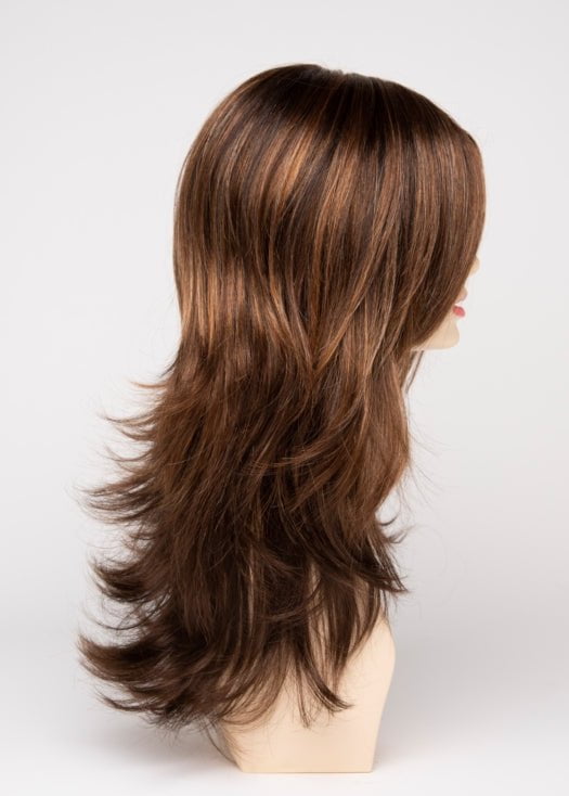 CHOCOLATE CARAMEL | Medium Brown with Soft Red and Blonde highlights