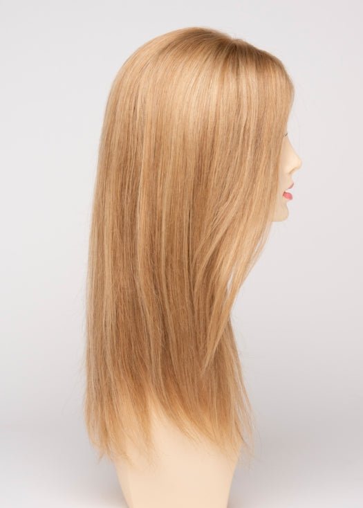 SPARKLING CHAMPAGNE | Medium Brown roots with overall Strawberry Blonde base and soft Golden Blonde highlights