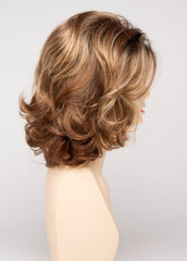 GOLDEN NUTMEG | Medium Brown roots with overall Warm Cinnamon base and Golden Blonde highlights