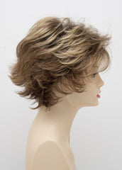 GOLDEN NUTMEG | Medium Brown roots with overall Warm Cinnamon base and Golden Blonde highlights