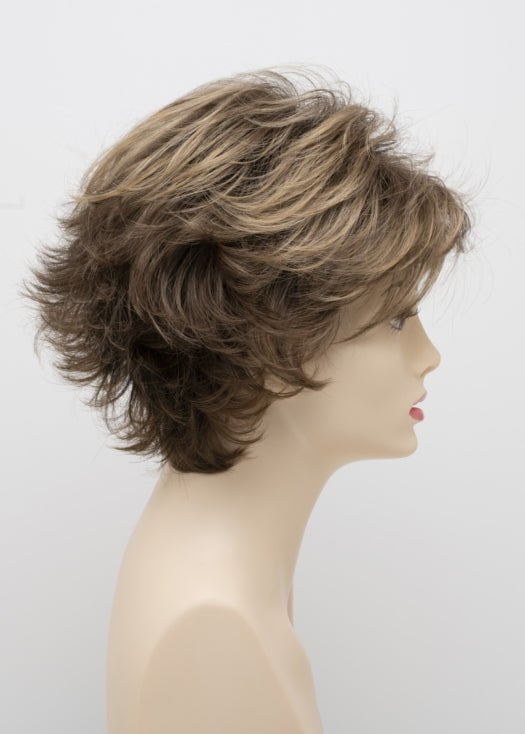 TOASTED SESAME | Medium Brown at roots-overall Light Brown highlighted with Wheat Blonde