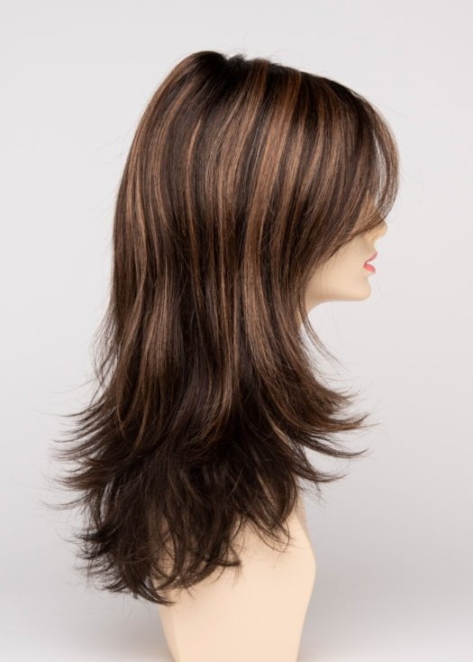 AMARETTO CREAM | Dark Brown roots with overall Medium Brown base with Honey Blonde highlights