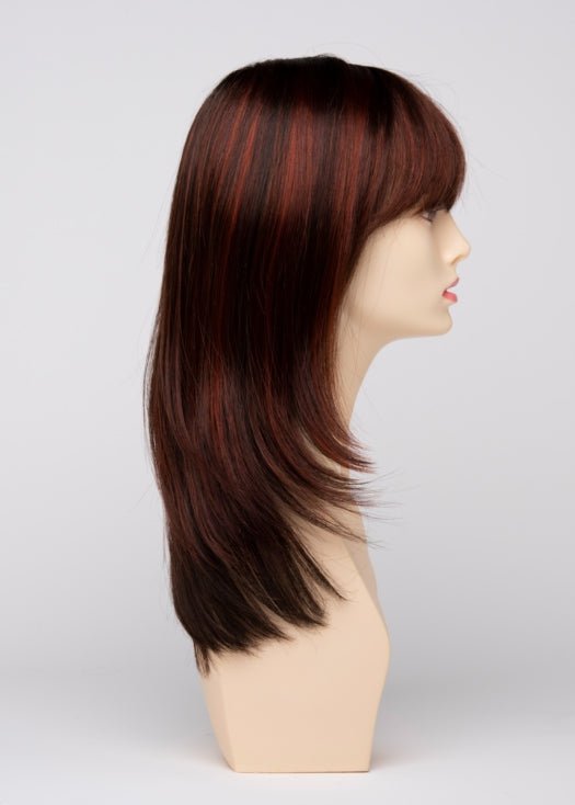 CHOCOLATE CHERRY | Dark Brown roots with overall Medium Brown base with Deep Red highlights