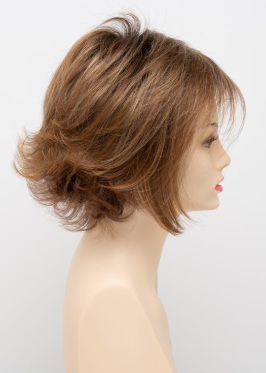 CREAMED COFFEE | Medium Brown roots and base with Cinnamon and Golden Blonde highlights