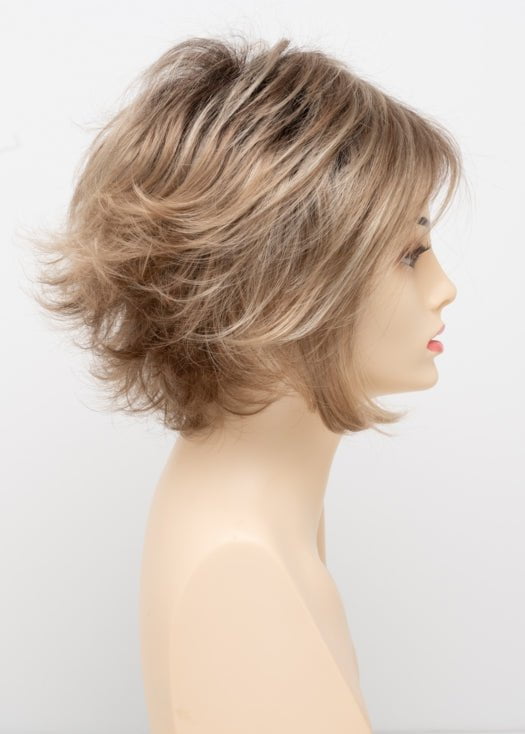 SPARKLING CHAMPAGNE | Medium Brown roots with overall Strawberry Blonde base and soft Golden Blonde highlights