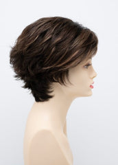 AMARETTO-CREAM | Dark Brown roots with overall Medium Brown base with Honey Blonde highlights