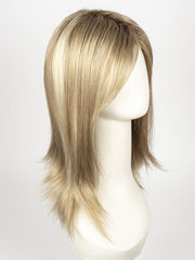 CREAMY TOFFEE R | Rooted Dark Blonde Evenly Blended with Light Platinum Blonde and Light Honey Blonde