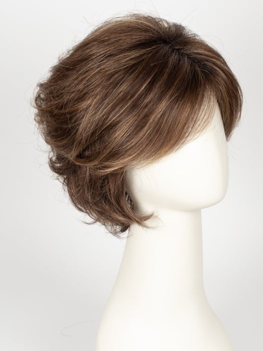 AUBURN SUGAR-R | Rooted Dark Auburn with Medium Auburn Base with Dark Strawberry Blonde Highlights