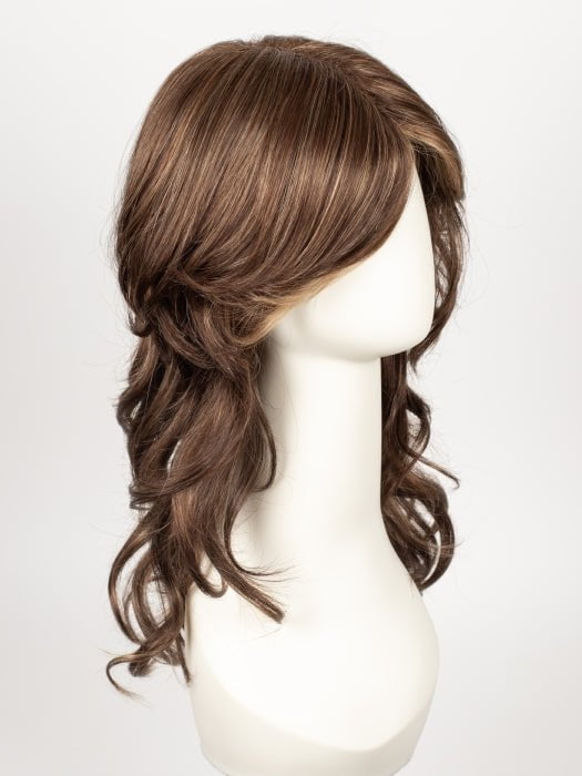 AUBURN-SUGAR | Medium Auburn base with a Dark Strawberry Blonde highlight