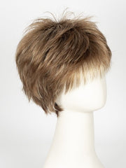 MAPLE-SUGAR-R | Light-Medium Brown Base with Warm Medium Blonde Highlights and Dark Brown Roots