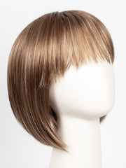 MAPLE-SUGAR-R | Light-Medium Brown Base with Warm Medium Blonde Highlights and Dark Brown Roots
