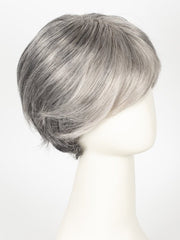 92 MOONLIGHT | Pure White with 5% Medium Brown Front, Grey with 30% Medium Brown Middle, Dark Brown with 65% Grey Nape