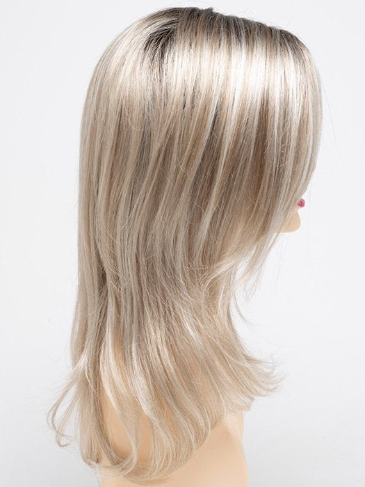 SILKY BEIGE | Light Platinum Blonde with Dark Brown Roots