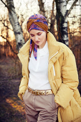 Belisa Printed Turban With Ribbons - 1532