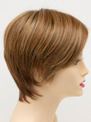 GOLDEN-NUTMEG | Medium Brown roots with overall Warm Cinnamon base and Golden Blonde highlights